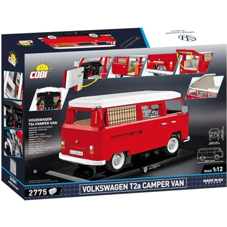 COBI Volkswagen Transporter T2a, Modellfahrzeug aus Bausteinen, gefertigt in EU – Bild 2