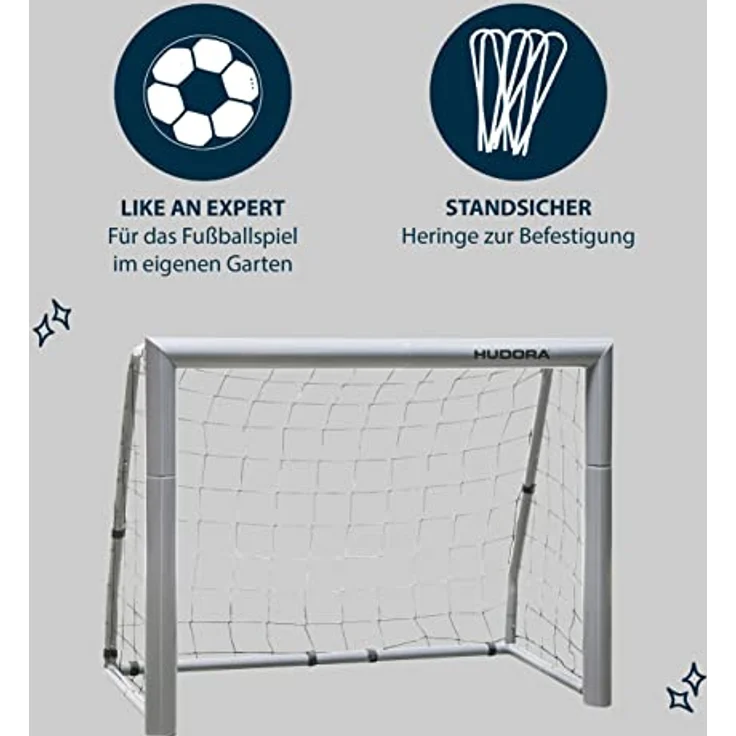 HUDORA Fußballtor Expert 120 - Tor für Kinder, Jugendliche und Erwachsene - Fussball Tor für Garten/Outdoor – Bild 4