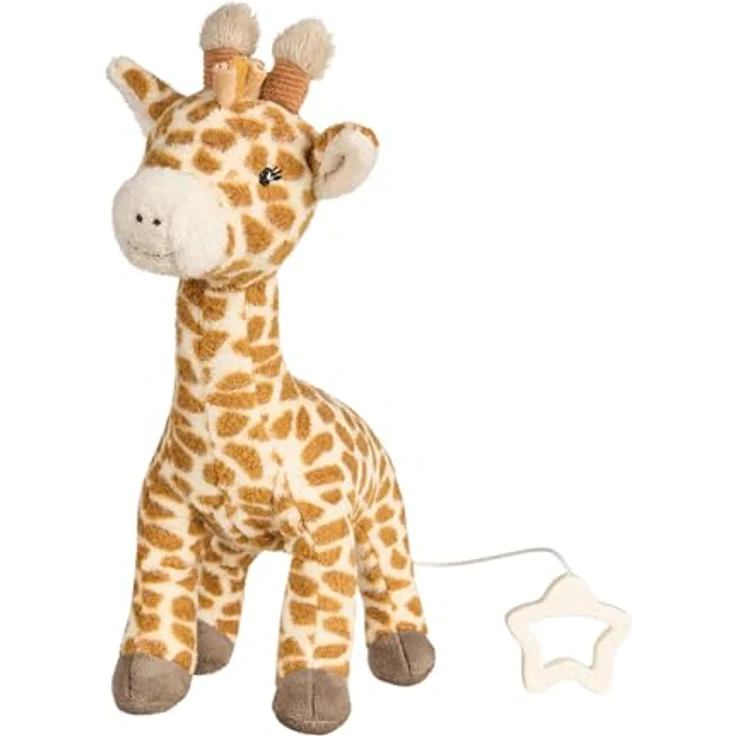 Sterntaler Spieluhr M GIRAFFE Kaya, Waschbare Einschlafhilfe mit Brahm's Wiegelied und Sternengriff aus weichem Flausch – Bild 1