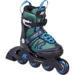K2 Skates Jungen Inline Skates VELOCITY JR B, black - blue - green, 30G0826.1.1.S