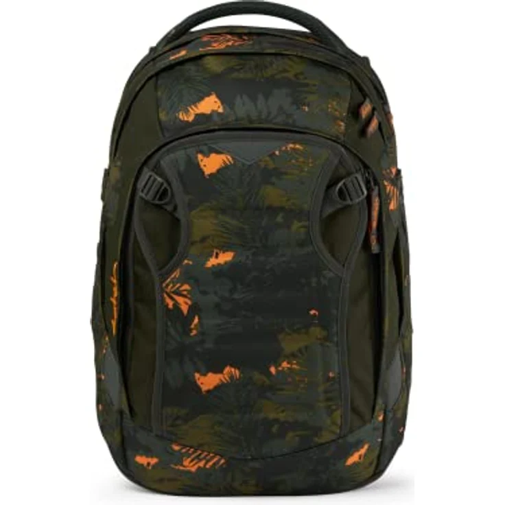satch Match Schulrucksack Set 2tlg. inkl. Schlamperbox (Jurassic Jungle) - nachhaltig, reflektierend, gepolsterte Gurte – Bild 2