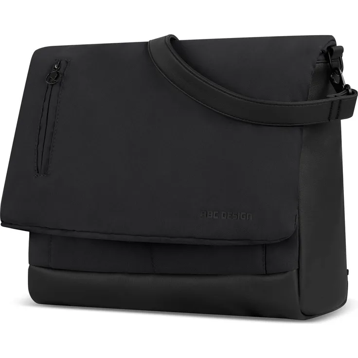 ABC Design Wickeltasche ABC Design Wickeltasche Urban, 2025 Modell, Messenger-Bag Design, praktische Fächer, inkl. Zubehör, Coal
