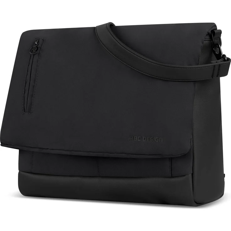 ABC Design Wickeltasche ABC Design Wickeltasche Urban, 2025 Modell, Messenger-Bag Design, praktische Fächer, inkl. Zubehör, Coal – Bild 1