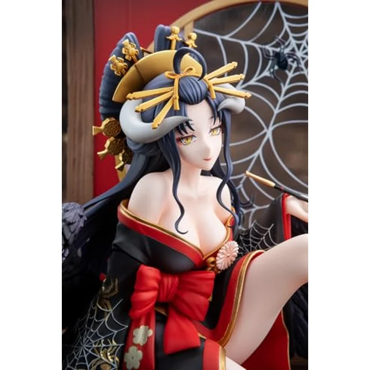 Kadokawa Overlord Statue 1/7 Albedo Splendid Kimono Ver., 27 cm PVC Figur in Fensterbox – Bild 5