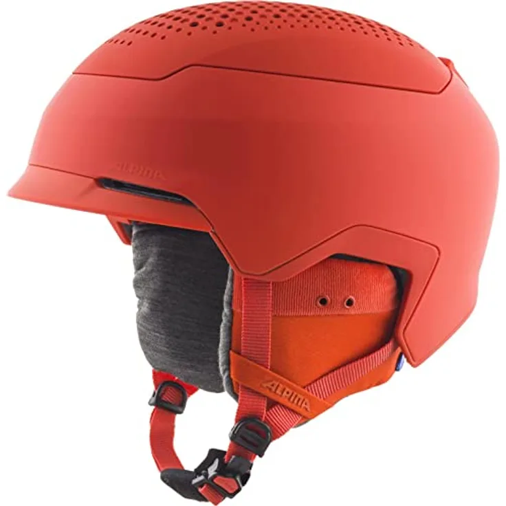 ALPINA GEMS - Sicherer, Perfekt Klimatisierter und Komfortabler Skihelm Mit waschbarem Innenfutter Für Erwachsene, pumpkin-orange matt, 51-55 cm