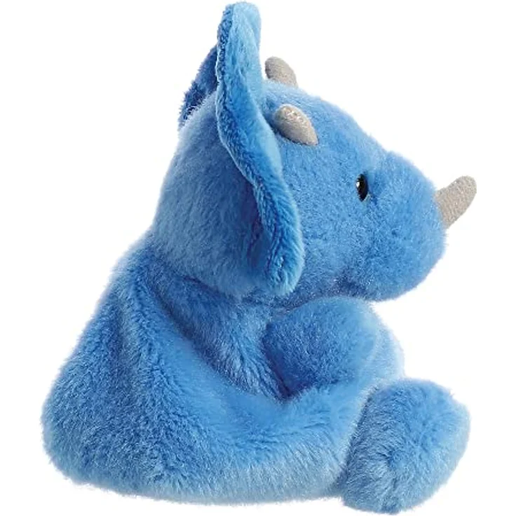 Aurora World Aurora, 33616, Palm Pals Tank Triceratops, 13cm, Plüsch, Blau – Bild 3
