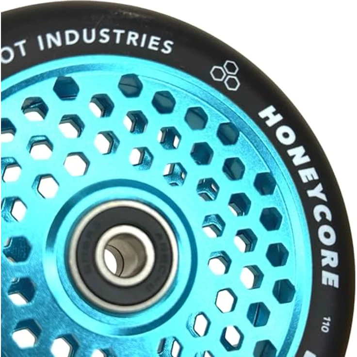 Root Industries Honeycore Stunt-Scooter Rolle 110mm SkyBlau/PU Schwarz, Leichtgewichtige Waben Struktur – Bild 2