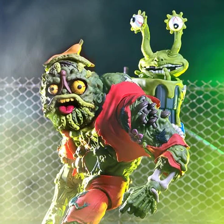 Super7 Teenage Mutant Ninja Turtles Ultimates: Muckman & Joe Actionfigur, 17,8 cm hoch, PVC, inkl. 3 Zubehörteile, limitierte Auflage – Bild 4