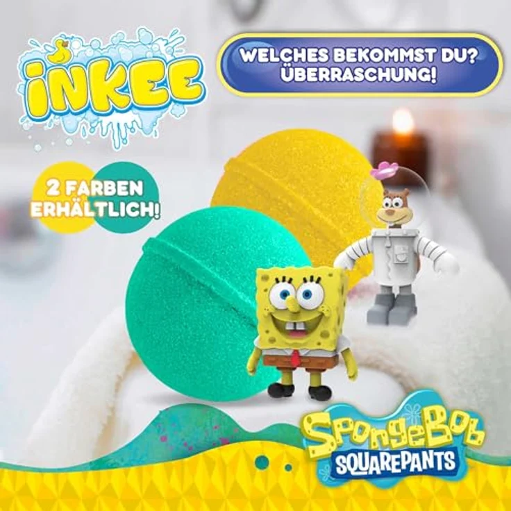 Craze INKEE SpongeBob Badebombe für Kinder, sanfte Hautpflege und zarter Schaum, 1 St. – Bild 3