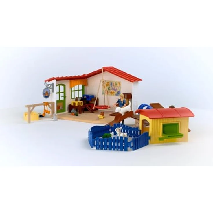 Schleich Tierhotel 42607, Farm World mit Hundeparcours, Kratzbaum und Wippe für Katzen und Meerschweinchen, NEU Juli 2023 – Bild 8