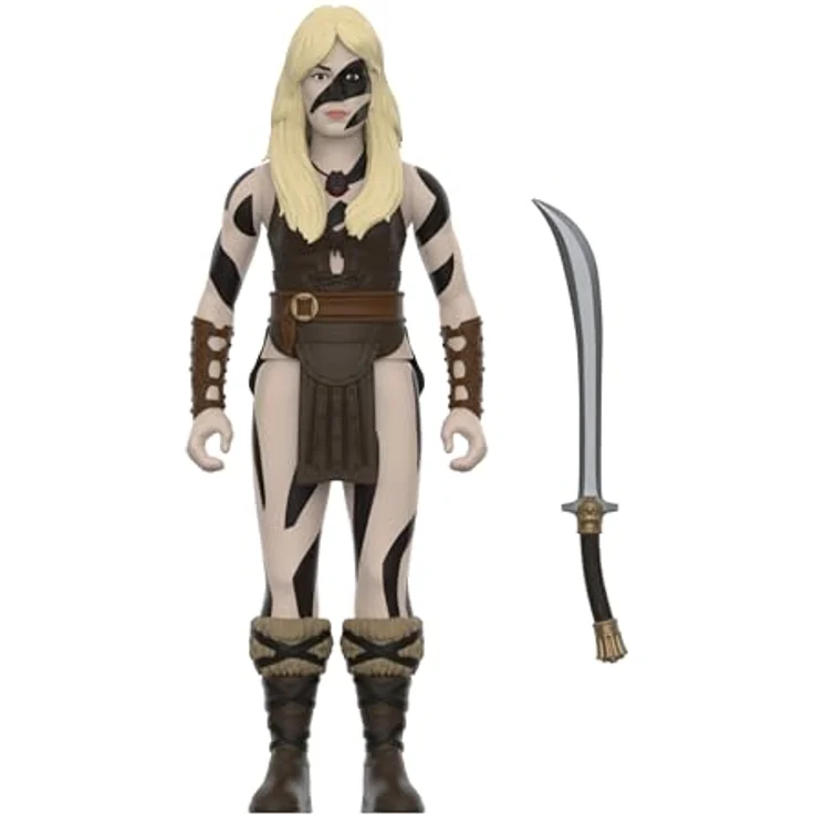 Super7 Conan The Barbarian Reaction Figures Wave 02 - Valeria (War Paint), Actionfigur mit Schwert-Zubehör, 9,5 cm groß – Bild 2
