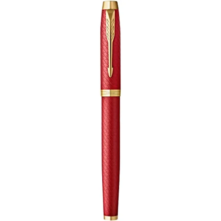 Parker IM Premium G.C. F, Rollerball Schreibstift mit goldenen Zierteilen, rot, 1 x, nachfüllbar – Bild 2