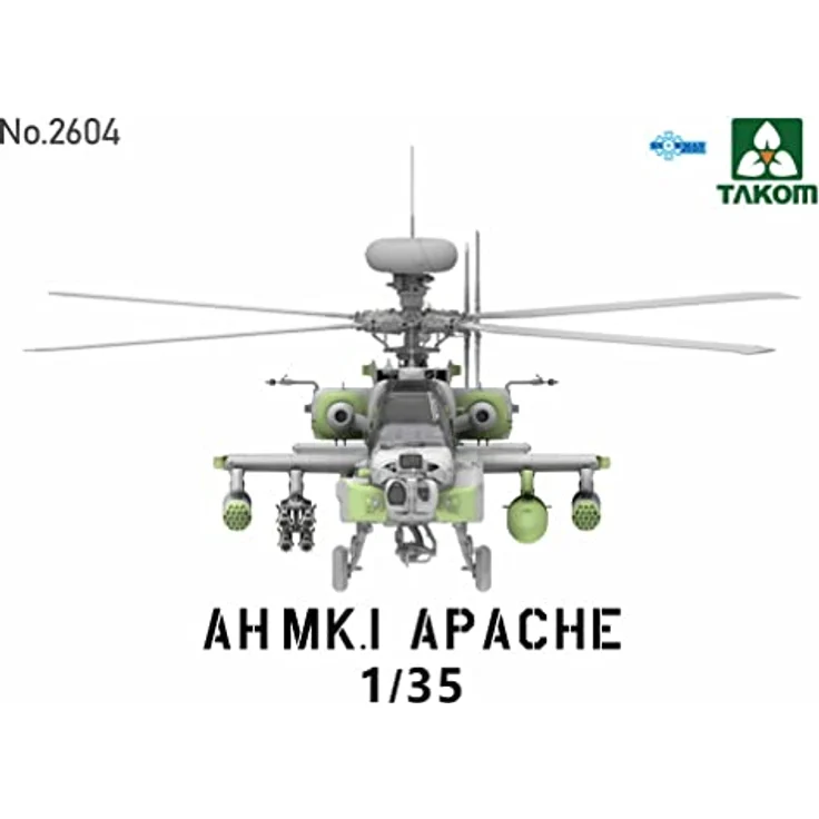 TAKOM 2604 AH MK. I Apache Attack Helicopter Kampfhubschrauber Maßstab 1:35 Modellbau – Bild 3