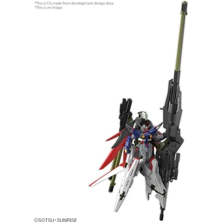 Bandai Gundam Zestaw Modelarski HG 1/144 Destiny Gundam Spec II mit Zeus Silhouette, inklusive Waffen und Effektteilen – Bild 2