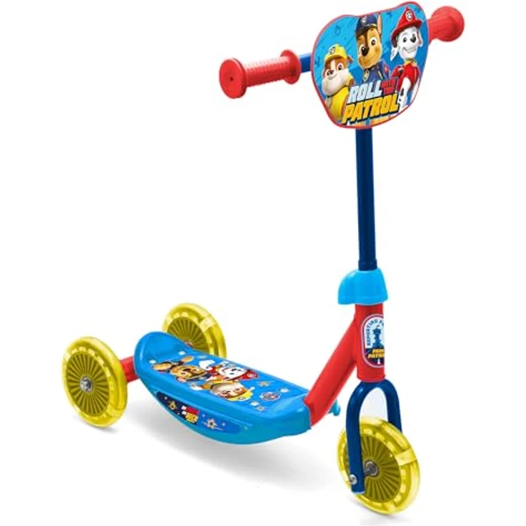 Seven Polska Paw Patrol Boys 3-Rad-Baby-Scooter, höhenverstellbarer Lenker, ABEC-5 Kugellager, blau – Bild 2
