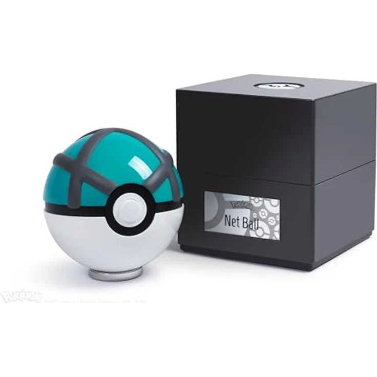 The Wand Company Pokémon Netzball, elektronische Replik aus Druckguss mit Lichtfunktion, blau, One Size – Bild 4