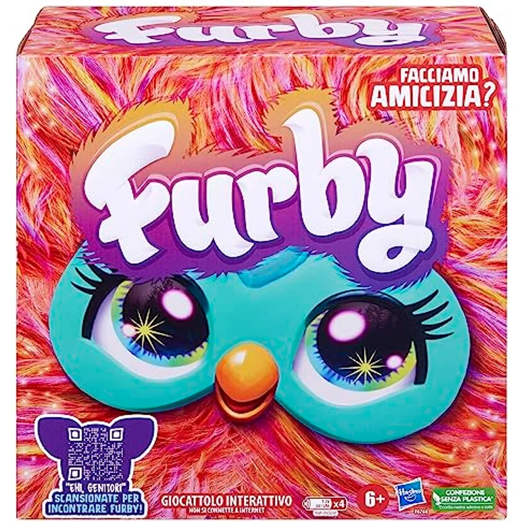 Furby Koralle, interaktives Plüschspielzeug mit 5 Modi, über 600 Reaktionen und personalisierbarem Zubehör, italienische Version – Bild 2