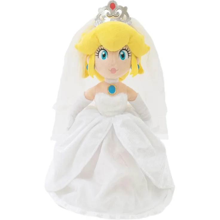 The Other Together Plus – Mario Odyssey – Peach „Hochzeitsanzug mit Schachtel“ – Plüschtier 40 cm, detailgetreue Nachbildung, hochwertig verarbeitet, ideal für Sammler