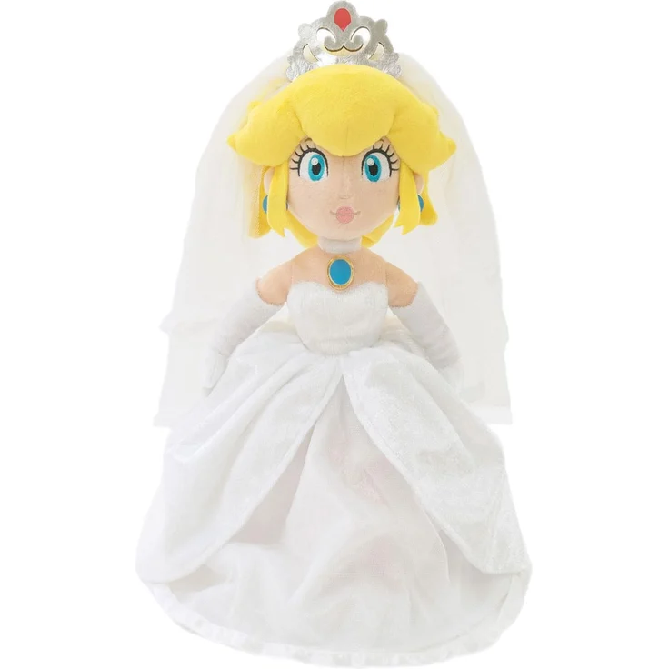 The Other Together Plus – Mario Odyssey – Peach „Hochzeitsanzug mit Schachtel“ – Plüschtier 40 cm, detailgetreue Nachbildung, hochwertig verarbeitet, ideal für Sammler