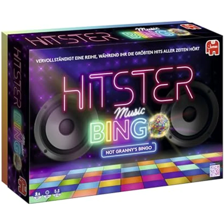 Hitster Hitster Bingo, Musik-Trivia- und Song-Bingo-Spiel mit Disco-Kugel, 225 ikonischen Songs, Einfach zu Spielen - Brettspiel – Bild 1