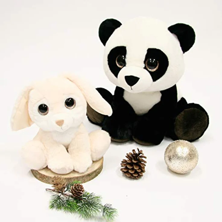 GIPSY Puppy Eyes, Kuscheltier 40 cm Panda mit großen Augen, hochwertig und anschmiegsam – Bild 4