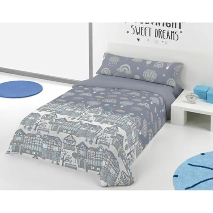 Pierre Cardin Bettwäsche Luftballons (105), Kinderbettwäsche in Blau