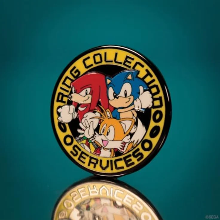 Fanattik Sonic The Hedgehog Pin-Abzeichen, limitiert auf 9.995 Stück, mit Sonic, Tails und Knuckles, offiziell lizenziert – Bild 4