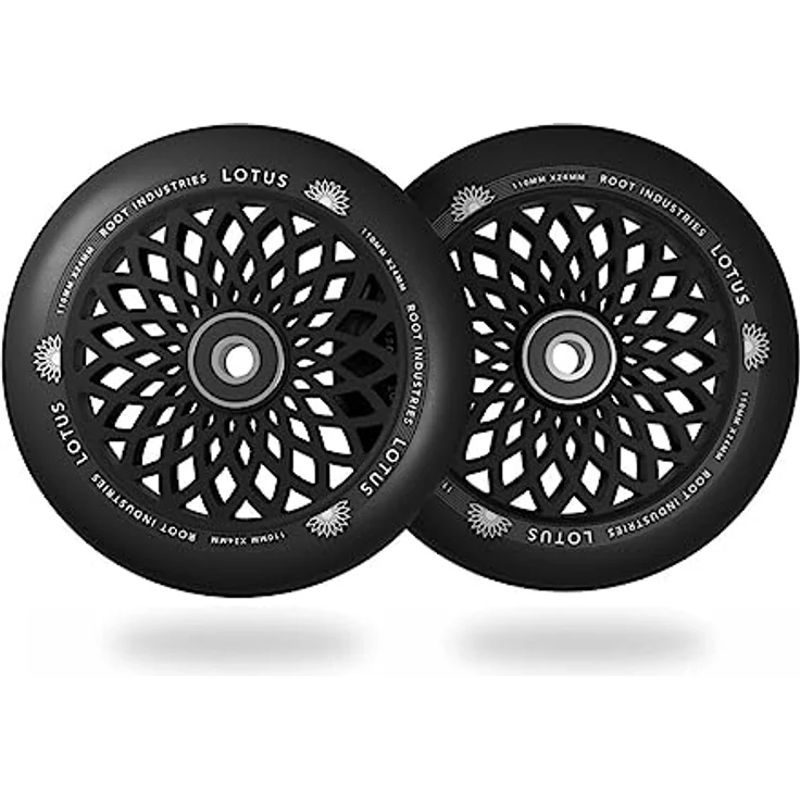 Root Industries Lotus Stuntscooter Rollen, 110mm Radiant Pink, perforierter Kern, 88A Härte, 24mm Breite – Bild 2