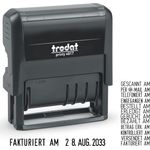 trodat Datumstempel printy dater 4817, selbstfärbend schwarz, dokumentenecht, wechselbares Kissen, 1 Zeile