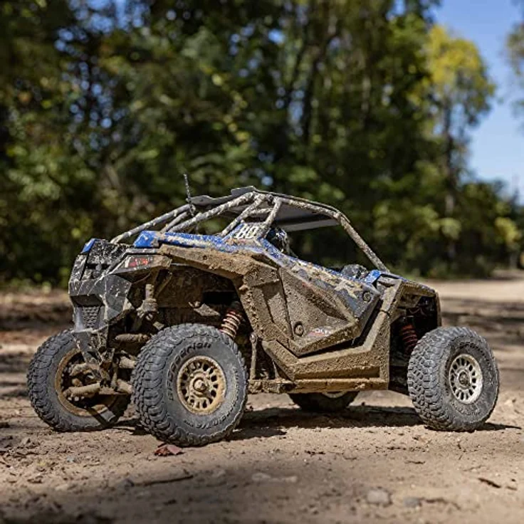 LOSI 1/10 RZR Rey Polaris 3S 4X4 RTR Brushless, Offroad-Fahrzeug mit LED-Beleuchtung, blau – Bild 4