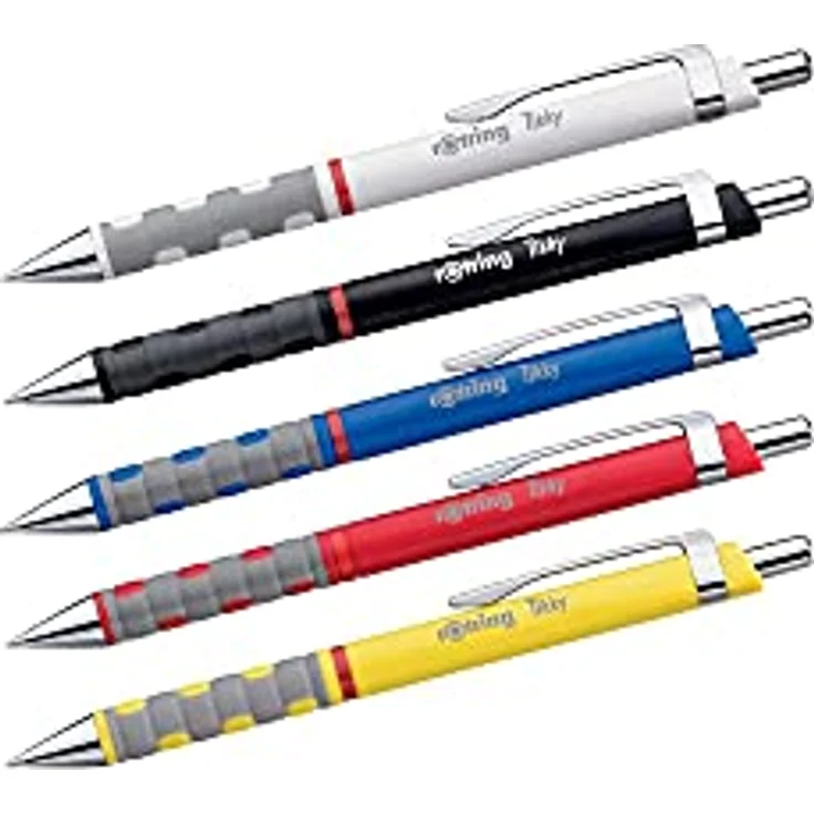 Rotring Tikky, Kugelschreiber in Blau mit gummiertem Griff, 1 mm Strichbreite – Bild 4