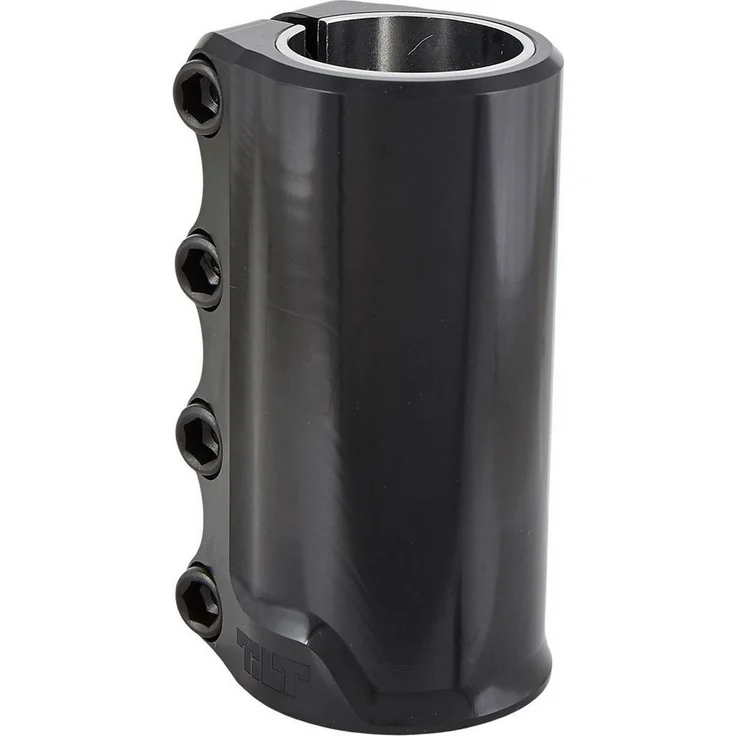 Tilt Tilt Rigid SCS Stunt-Scooter Clamp 32/35 Schwarz - Extrem kräftige Quad-Clamp mit SCS-Compression, Aluminium, inklusive Shim und Bolzen, Innendurchmesser 32/35mm – Bild 1