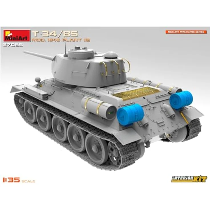 Other 1:35 T-34/85 Mod. 1945 Plant 112 Inter., Modellfahrzeug mit beweglichem Turm und originalgetreuem Interieur – Bild 8