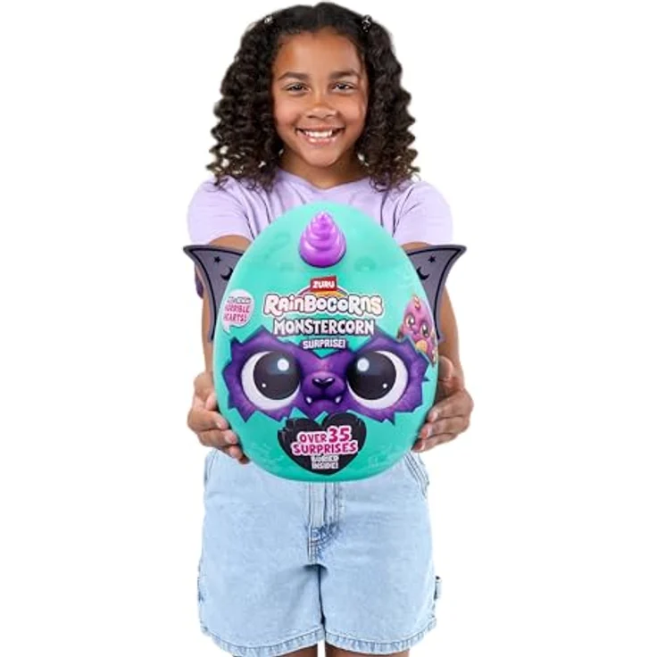 Zuru Rainbocorns Monstercorn Surprise! Überraschungsei Howlie der Werwolf, Kuscheltier 29.50 cm – Bild 7