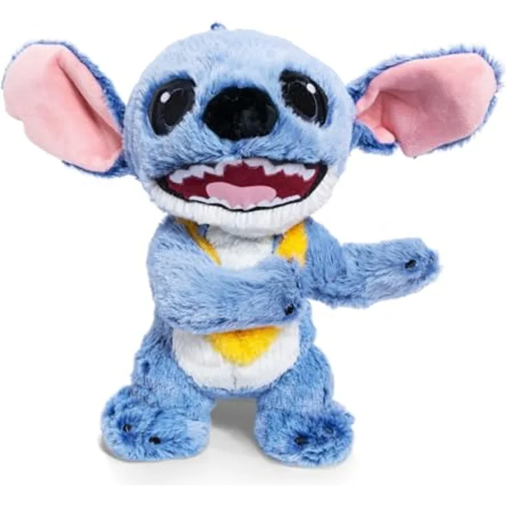 Simba Toys Disney Stitch Lei The Movie, Plüschfigur 25 cm mit Hawaiianischer Lei, offiziell lizenziert, geeignet ab 0 Monaten