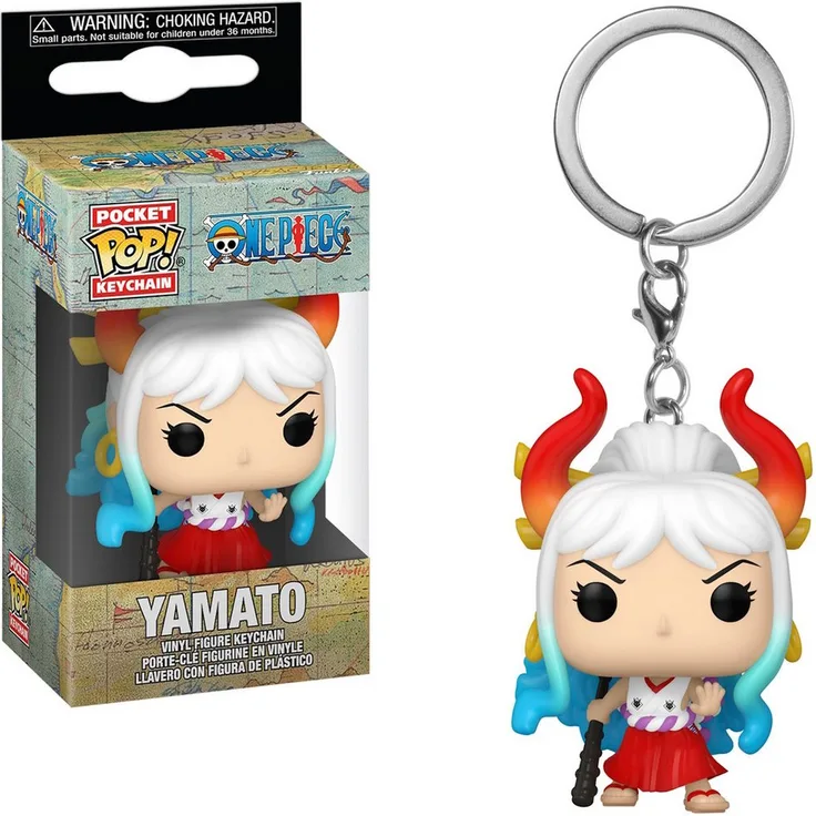 Funko Schlüsselanhänger One Piece - Yamato Pocket POP! Keychain, Offiziell lizenziert, ca. 4cm groß, Fenster Box-Lieferung