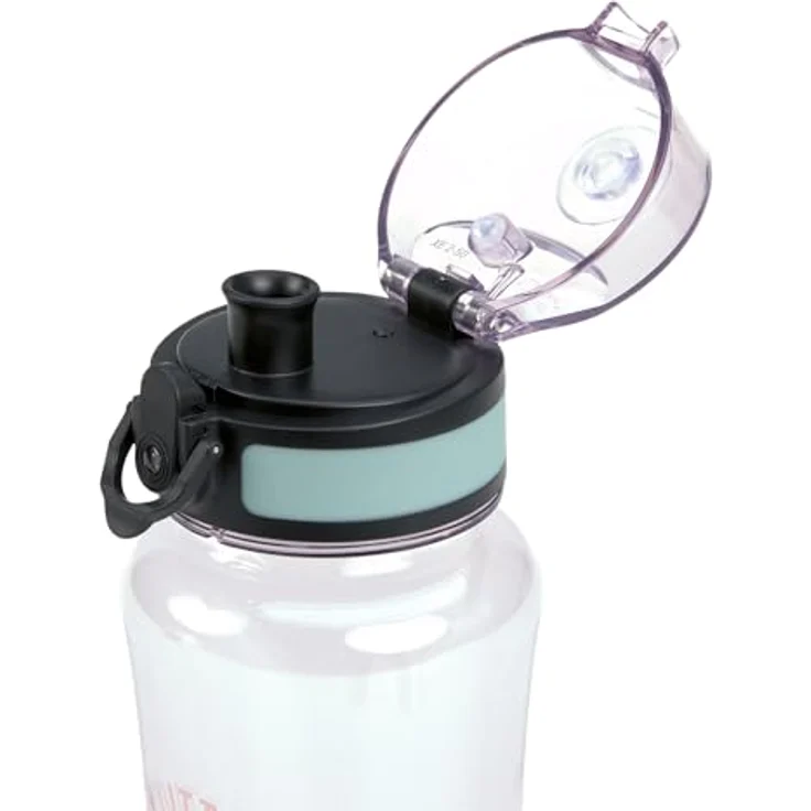 LÄSSIG Tiny Outdoor Trinkflasche 420ml, BPA-frei, auslaufsicher, mit Sicherheitsverschluss, Rainbow-Motiv – Bild 2