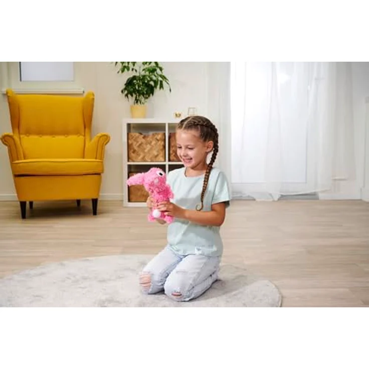 SIMBA Plüschfigur ScreamerZ Hase, mit Soundeffekt, lilafarben, 30 cm, für Kinder ab 5 Jahren – Bild 6