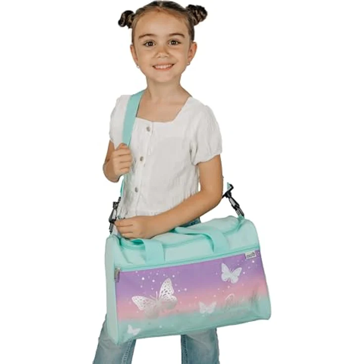 Scooli Sporttasche Butterfly Wishes, Kindersporttasche mit ca. 10,5 Litern Volumen, mehrfarbig – Bild 4