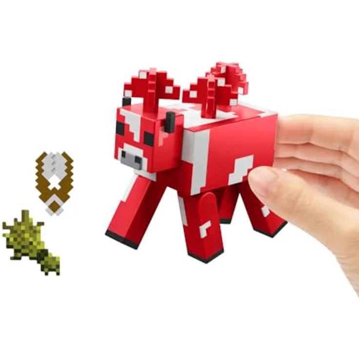 Mattel Minecraft Vanilla Actionfigur Pilz, 8,3 cm, beweglich mit Zubehör für Kinder ab 6 Jahren – Bild 4