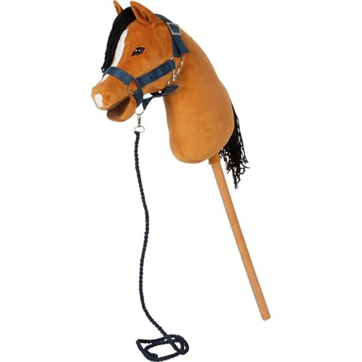 Small Foot Steckenpferd Hobby Horse Melodie, braun, inkl. Halfter, Trense & Führstrick, für aktives Hobby Horsing – Bild 6
