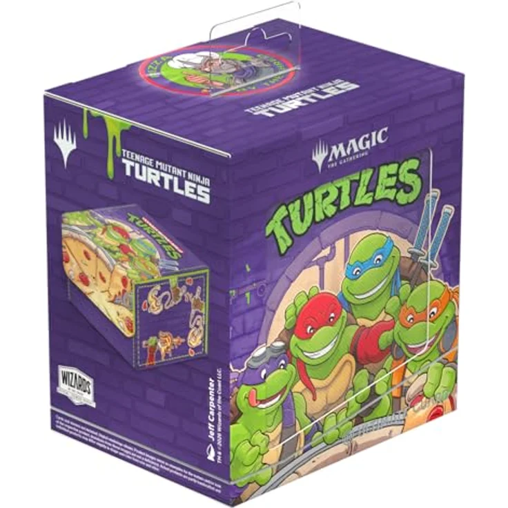 Ultimate Guard Sidewinder 133+ Xenoskin, Deckbox für Magic: The Gathering im Teenage Mutant Ninja Turtles Pizza Box Design, 133 Karten Kapazität, robustes Material – Bild 9