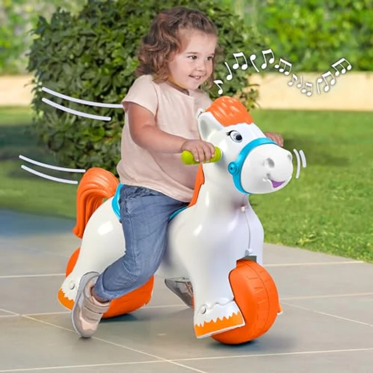 Feber Interactive Schaukelpferd 2-in-1, Lauf- und Rutschauto für Kinder ab 1 Jahr, robust und motorikfördernd – Bild 8