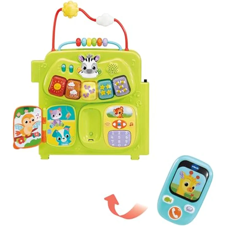 Vtech® Lernspielzeug Babys 3-in-1 Spielwelt, Farbenfrohes Lernspielzeug mit Licht und Sound, 4 individuell gestaltbare Seiten – Bild 3