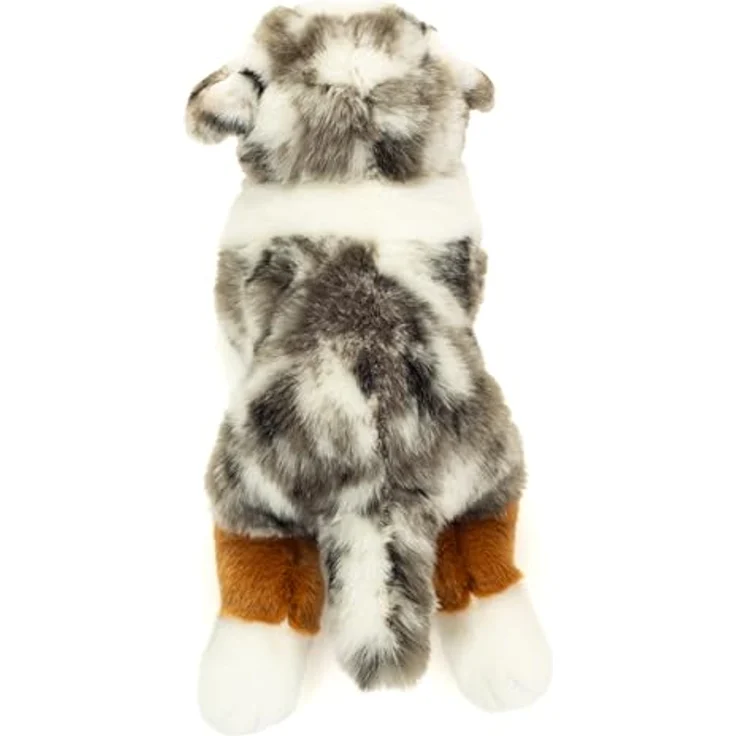 Teddy Hermann 91998 Australian Shepherd liegend 40 cm, Kuscheltier aus recyceltem Plüsch, waschbar, für Kinder ab 18 Monaten – Bild 3