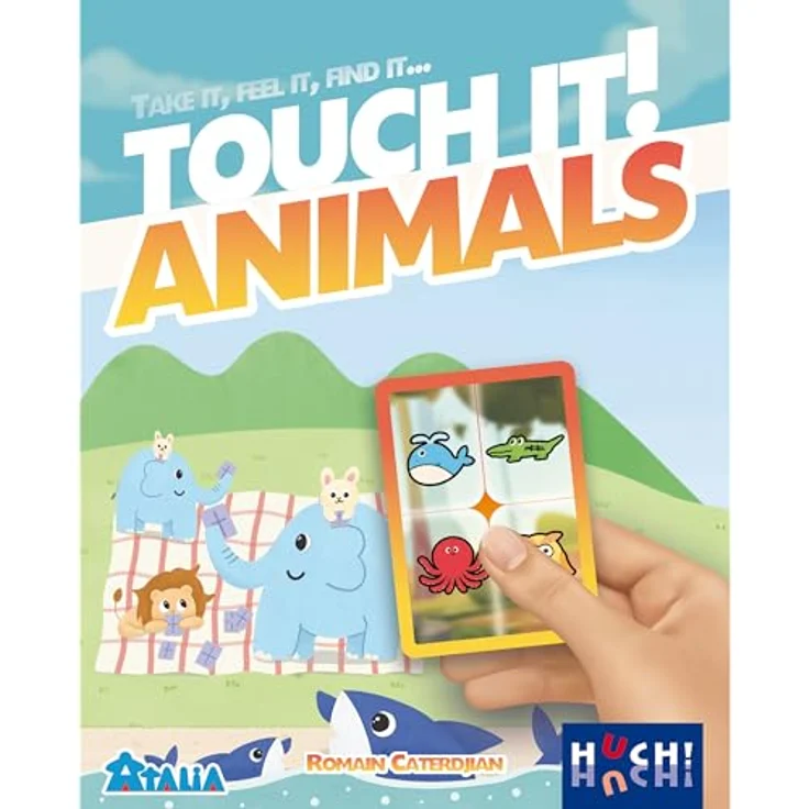 HUCH! Touch it - Animals Kartenspiel, ab 6 Jahren, flexible Gestaltung, hochwertige Material, Zubehör – Bild 2