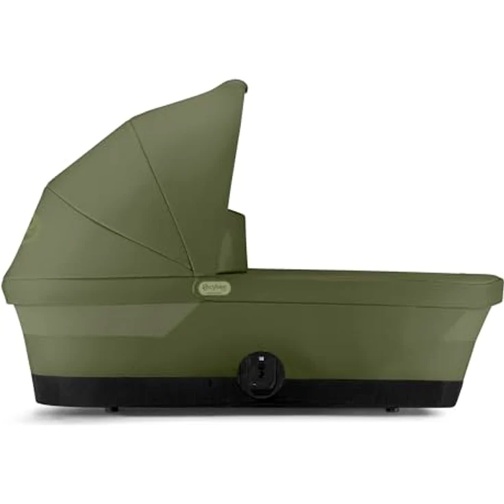 CYBEX Gold GAZELLE S Cot Kinderwagenaufsatz, für Neugeborene bis 6 Monate, Moss Green, mit XXL-Sonnenverdeck und Tragegriff – Bild 3
