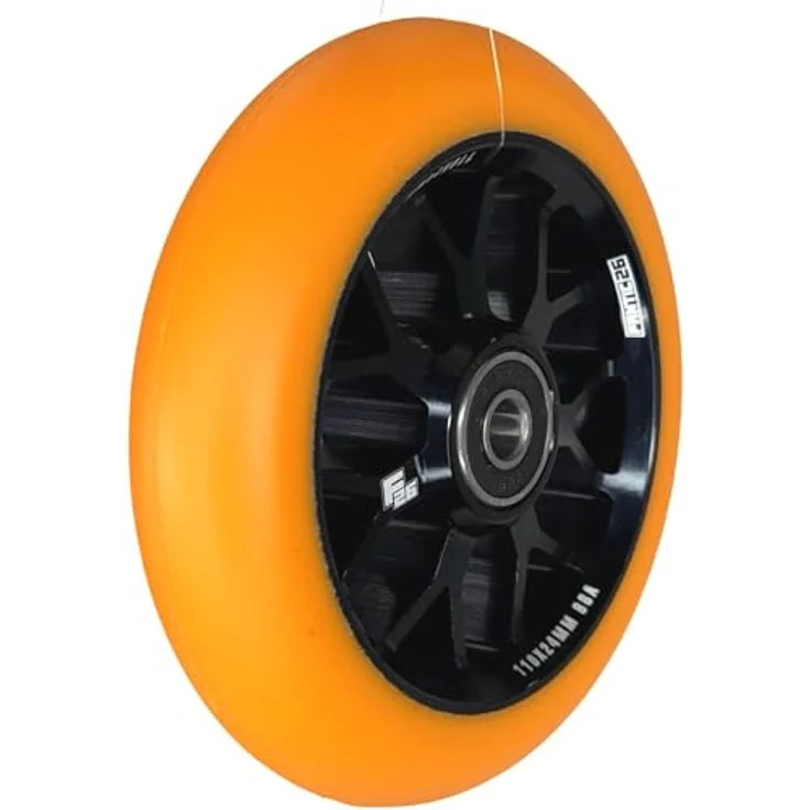 Fantic26 Stuntscooter Fantic26 Spy7 Stunt-Scooter Rolle 110mm Abec11 Schwarz/Pu Orange, Leichte Aluminiumlegierung und ABEC-11 Kugellager – Bild 8