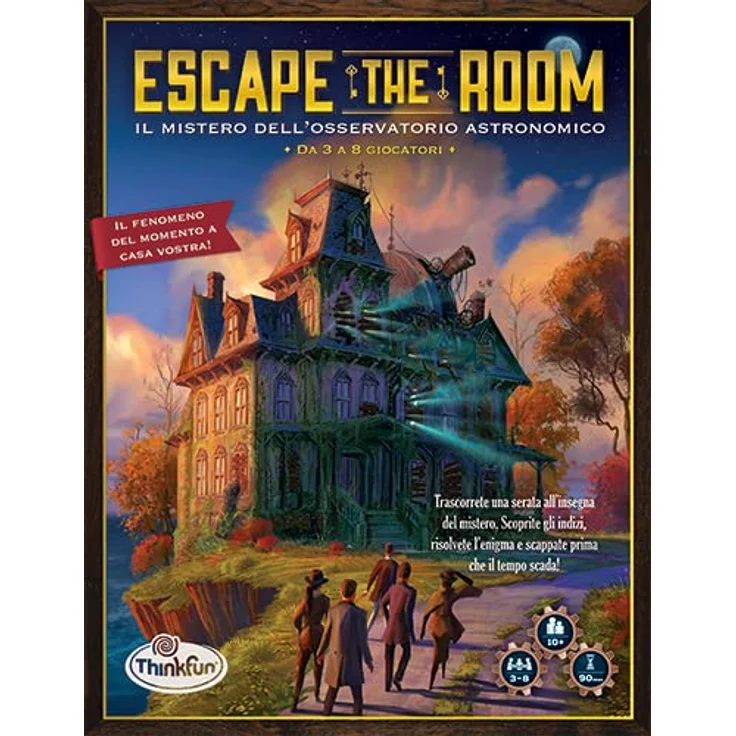 ThinkFun Escape The Room - Das Geheimnis des Astronomischen Observatoriums, Brettspiel für 3-8 Spieler, italienische Ausgabe, ab 13 Jahren, Spieldauer 90 Minuten – Bild 4