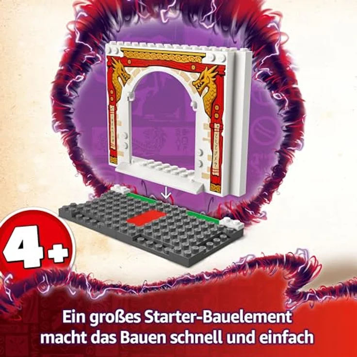LEGO NINJAGO Spinjitzu-Tempel der Ninja - Bauset mit Minifiguren und Drachen Figur - Actionreiches Spielzeug für Jungen und Mädchen ab 4 Jahren 71831 – Bild 3